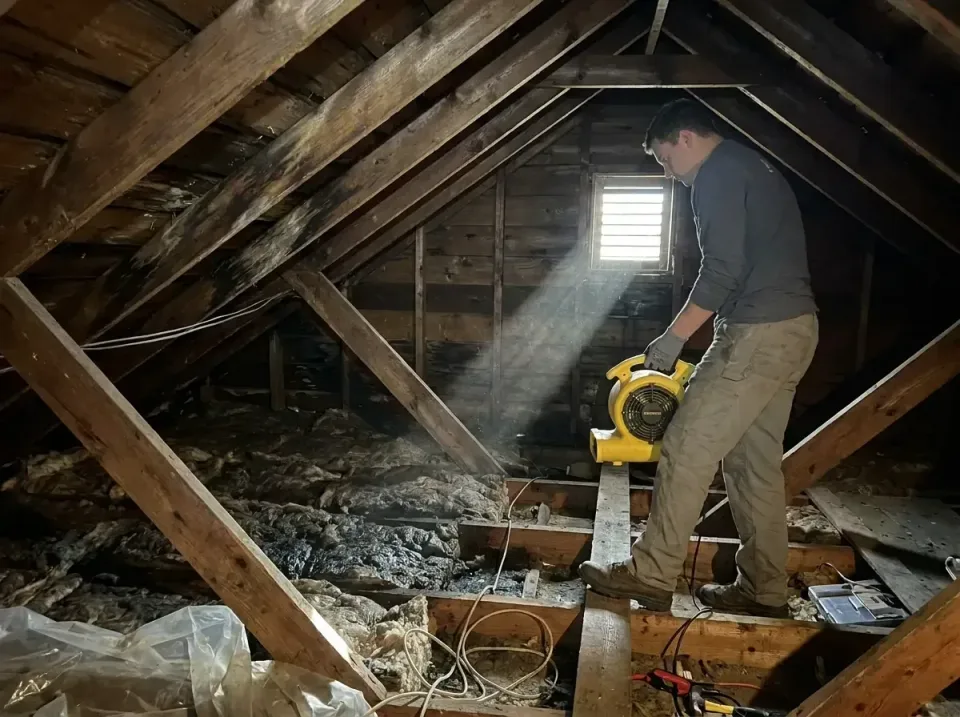 attic-water-damage-drying-proc-007 — frequently asked questions, Emergency Water Extraction & 24/7 Flood Response in Clover,…